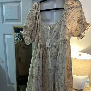 Floral Puff Sleeve Dress